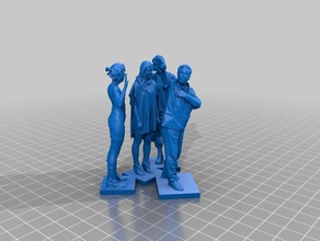 femme 063 066 Skulpturen 3d print model - Mito3D