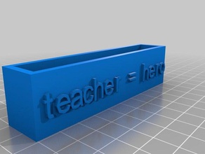 2 öğret ofis özelleştirilmiş 3d print model - Mito3D