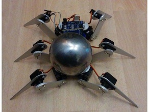 small hexapode 18 dof robotics legs servo 3d print model - Mito3D