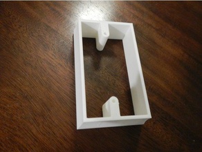 outlet box extender decor electrical 3d print model - Mito3D