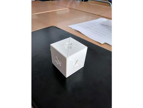 cube divided into tetrahedra ii math educational mathproject tetrahedron 3d print model - Mito3D