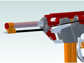 esper evf1 focinho de freio foregrip kit brinquedo jogo os acessórios nerf caseiro 3d print model - Mito3D