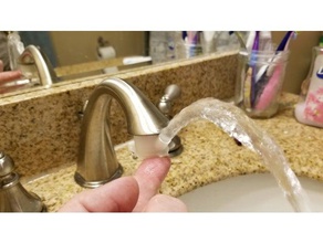 rubinetto della fontana 3d la stampa bagno del lavandino bevanda nsfw spazzolino da denti acqua 3d print model - Mito3D
