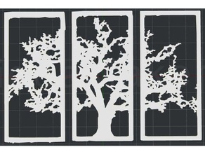 tree 2d wall art v3 3d print model - Mito3D