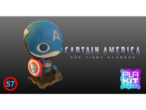 captain america first avenger version toys games action figures captainamerica collectibles collections marvel comics studios universe miniatures nsfw plakit purakito steve rogers avengers toymaker 3d print model - Mito3D