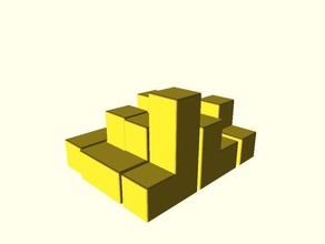 soma rhoma rompecabezas puzzles Puzzle en 3d cubo 3d print model - Mito3D