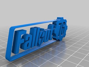 fallout 76 logo video giochi fallout4 4 3d print model - Mito3D