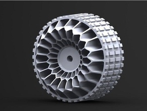 honeycomb wheel engineering 3d print model - Mito3D