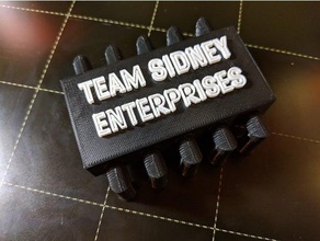 team sidney Mikrochip-Modell Elektronik 3d print model - Mito3D