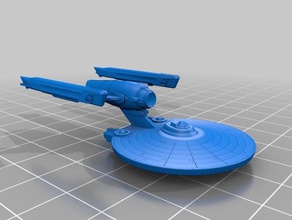 star trek tmp-dönem john glenn sınıf araç anayasa starship 3d print model - Mito3D