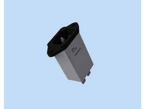 modello iec-c14 inlet filtro emi l'elettronica outlet 3d print model - Mito3D