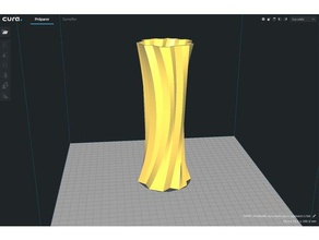 vase simple 20cm 3d printer accessories flower spiral 3d print model - Mito3D