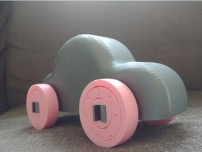 bulut-o-mobile oyuncaklar oyunlar Otomotiv araba kolay yazdırma çocuklar çocuk oyuncak basit 3d print model - Mito3D