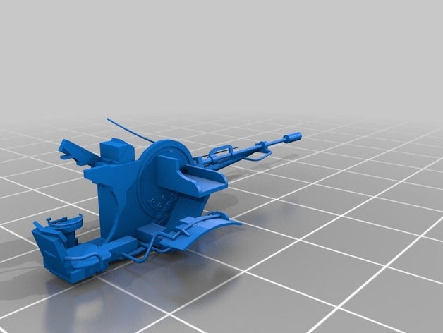 zu-23-2 trainato versione russa i veicoli artiglieria militare 3D print model - Mito3D