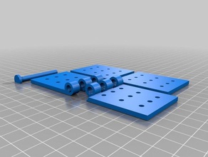 Scharnier scharnier kann individuell angepasst werden Teile customizer 3d print model - Mito3D