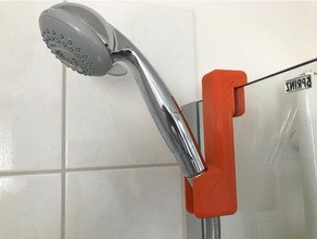 shower head holder bathroom hook mount 3d print model - Mito3D