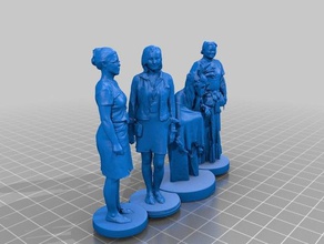 femme 071 074 sculptures 3d print model - Mito3D