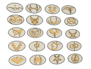 jaffa symboles de la porte des étoiles accessoires jeu goauld stargate sg-1 3d print model - Mito3D