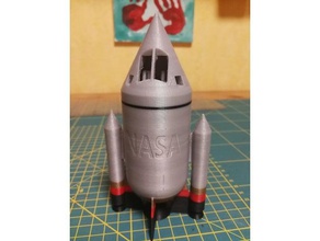 simple rocket vehicles rakete toys 3d print model - Mito3D
