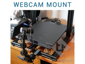 flexible webcam monte octolapse 3d de la impresora accesorios montaje cámara 3d print model - Mito3D