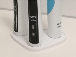 orale tripla spazzolino stand bagno 3d print model - Mito3D