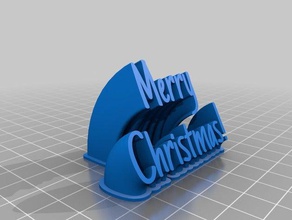 merrychristmas1 office customized 3d print model - Mito3D