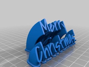 merrychristmas3 office customized 3d print model - Mito3D