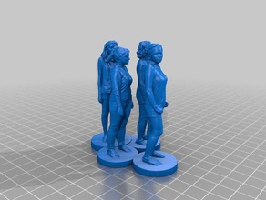 femme 079 dersin heykeller 3d print model - Mito3D