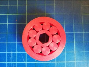 estudo n5 realização extremamente apertado paramétrico de rolamento esferas engenharia aprendizagem mecânico openscad 3d print model - Mito3D