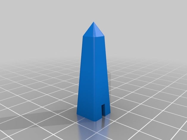 prova obelisco 3d la stampa test 3D print model - Mito3D