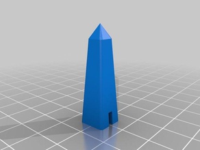 prova obelisco 3d la stampa test 3d print model - Mito3D