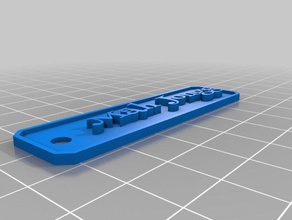 mi customizekeychain mahjonggd de texto simple signo signos logotipos personalizado 3d print model - Mito3D