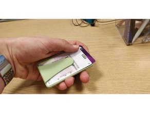 credit card holder wallet tool Inhaber - Boxen Karteninhaber creditcard eos sls 3d print model - Mito3D