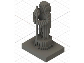 statue wizard 3d printing 3d print model - Mito3D