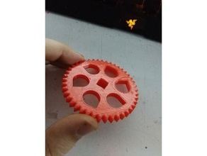cariage bolt 43 teeth gear carriage mod 3d printer extruders gears l3k extruder 3d print model - Mito3D