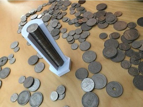 15mm coin holderstand organization coins holder 3d print model - Mito3D