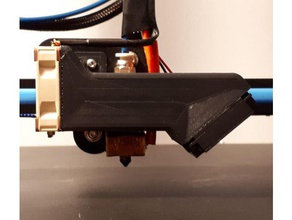 verbesserte fan-duct creality cr-10 3 d Drucker - Zubehör 40mm Lüfter Kühlung cr10 fan mount hotend hot-end-Kühlung Teil Kühlkanal moun Lager 3d print model - Mito3D