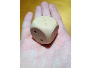 dice desk game wood 3d print model - Mito3D