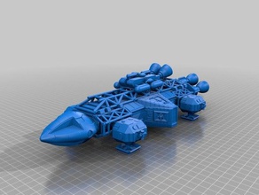 space 1999 eagle science pod booster vehicles gerry anderson fiction scifi space1999 spaceship 3d print model - Mito3D
