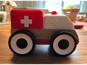 ikea lillabo Krankenwagen - Spielzeug Spiel Zubehör 3d print model - Mito3D