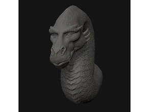 saphira Skulpturen blau Buch dragon eragon fanart 3d print model - Mito3D