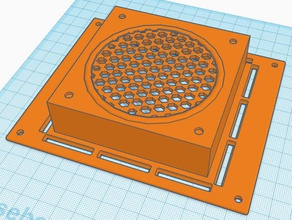 anycubic 4max mainboard trigorilla 80mm fan housing 3d printer parts 3d print model - Mito3D