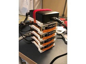 raspberry pi rack eletrônica 3d print model - Mito3D
