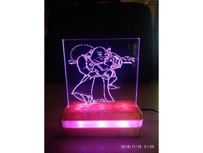 [bedside lamp] bagno 3d print model - Mito3D