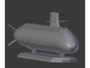 jmsdf souryu classe diesel sottomarino i veicoli giappone marina 3d print model - Mito3D