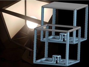 lithophane titulaire ikea hemma lampe décor cadeau de noël cube led la lumière 3d print model - Mito3D