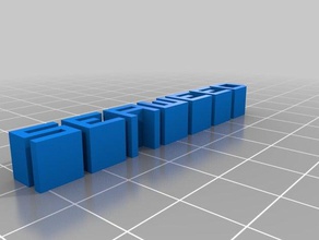 Yosun Anahtarlık özelleştirilmiş 3d print model - Mito3D