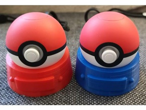 pokeball además de estar pie video juegos nintendo interruptor bola plus pokeballplus pokemon pokemongo ir más 3d print model - Mito3D