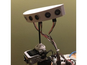 quad hc-sr04 sensor mount robotics sonar 3d print model - Mito3D