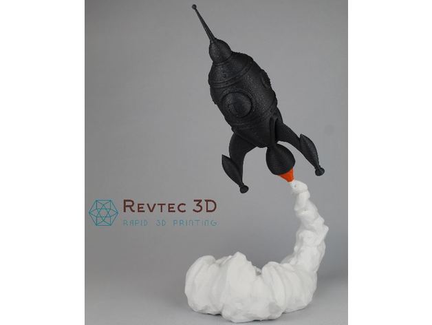 foguete levante 3d impressão a decolagem 3D print model - Mito3D